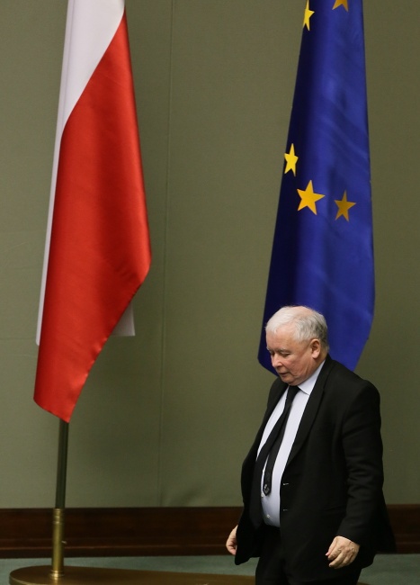 Jarosław Kaczyński. Fot. PAP/Tomasz Gzell