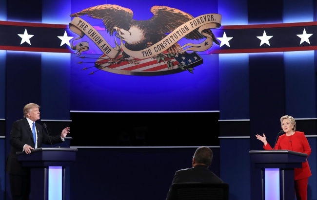 Debata Clinton- Trump. fot. PAP/EPA