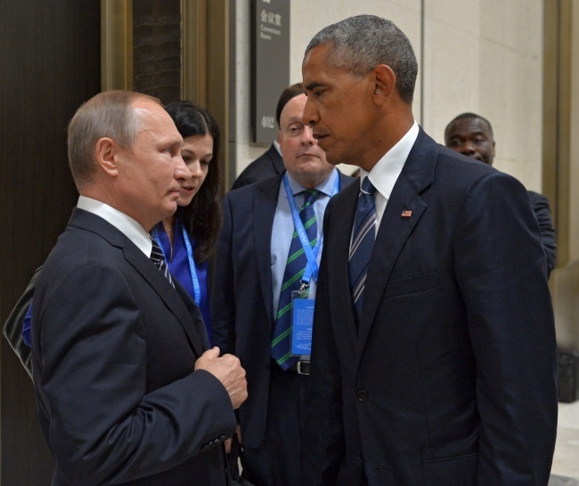 Napięte stosunki między Władimirem Putinem a Barackiem Obamą, fot. PAP/EPA/ALEXEI DRUZHININ/SPUTNIK/KREMLIN