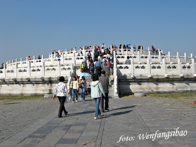 Okrągły Ołtarz Świątyni Nieba w Beijing