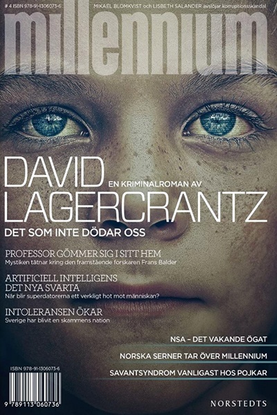 Okładka szwedzkiego wydania nowej części serii Millennium