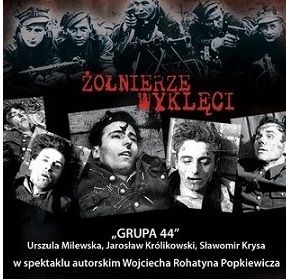 Plakat Grupy44( kier. Wojciech Popkiewicz), zapowiadający  koncert ku pamięci Żołnierzy Wyklętych, pt. "Ich geny są w nas"