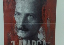 Plakat poświęcony płk Niepokólczyckiemu "Halnemu", na drzwiach sali w Ośrodku Wychowawczym w Różanymstoku - wisi już od 2 lat!