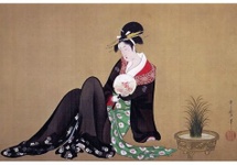 W symbolice erotycznych kolorowanych drzeworytów shunga tatarak miał określone znaczenie.