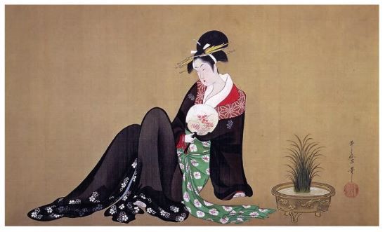 W symbolice erotycznych kolorowanych drzeworytów shunga tatarak miał określone znaczenie.