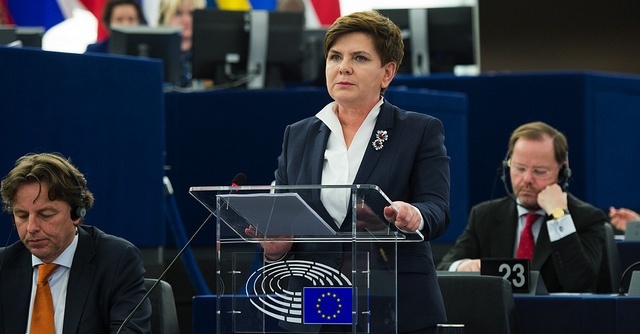 Beata Szydło podczas debaty w Strasburgu,fot. KPRM/P. Tracz