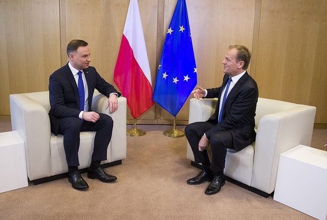 Spotkanie Andrzeja Dudy z Donaldem Tuskiem, fot. Flickr/European Council President