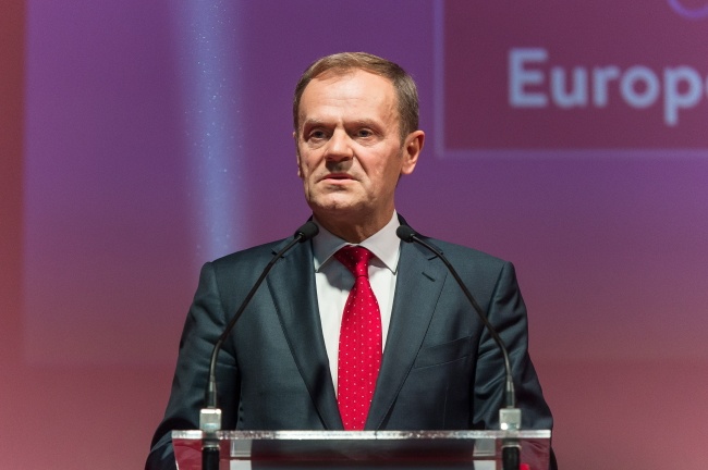 Donald Tusk, przewodniczący Rady Europejskiej. Fot. PAP/Maciej Kulczyński