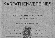 3 Okładka Rocznika Towarzystwa Karpackiego, w którym Englisch publikował swoje artykuły o pierwszych wejściach.