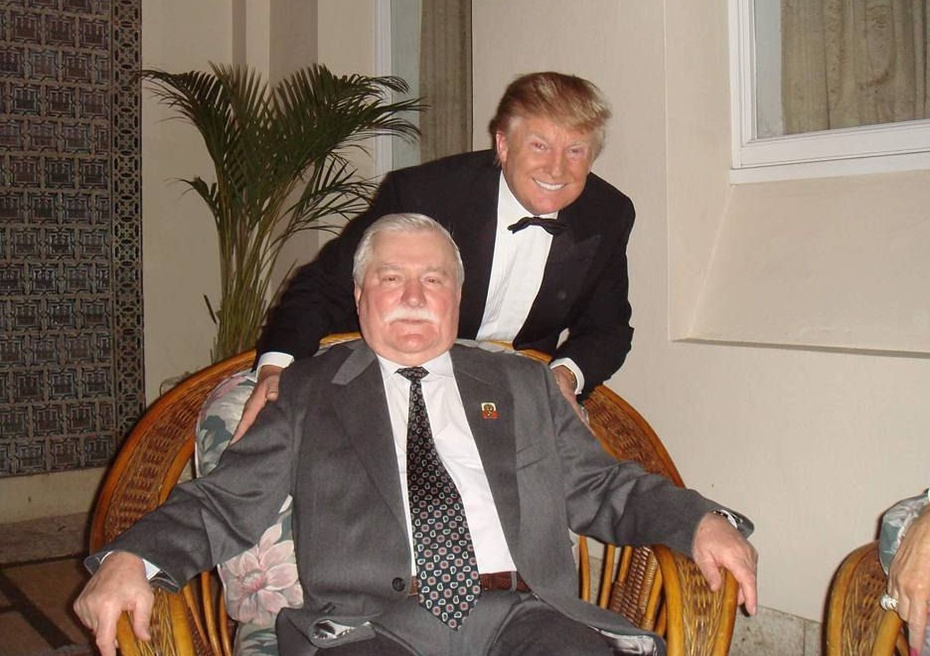 Lecha Wałęsa i Donald Trump. fot. Facebook/ Lech Wałęsa