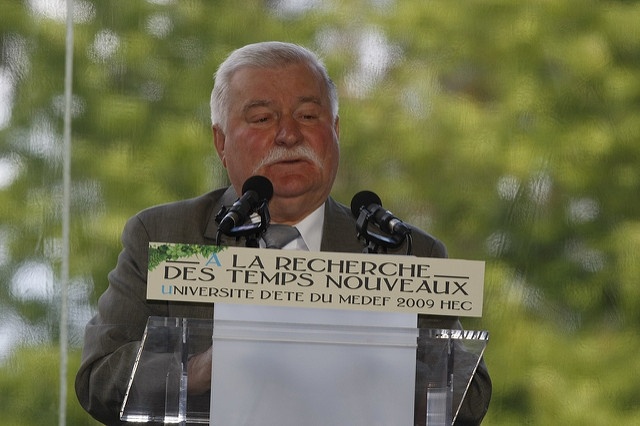 Lech Wałęsa podczas wyjazdów zagranicznych nie będzie miał już ochrony BOR, fot. Flickr/MEDEF