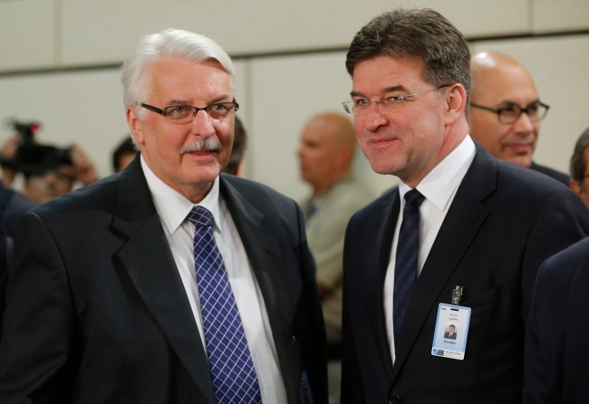 Witold Waszczykowski podczas szczytu szefów MSZ z państw NATO. Fot. PAP/EPA