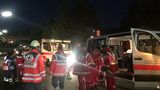 Akcja ratunkowa po ataku uchodźcy z Afganistanu na pasażerów pociągu w Niemczech. źródło: Twitter