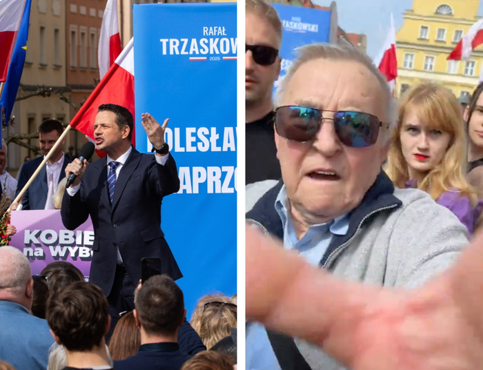 Szamotanina na spotkaniu z Trzaskowskim. Służby zatrzymały agresora