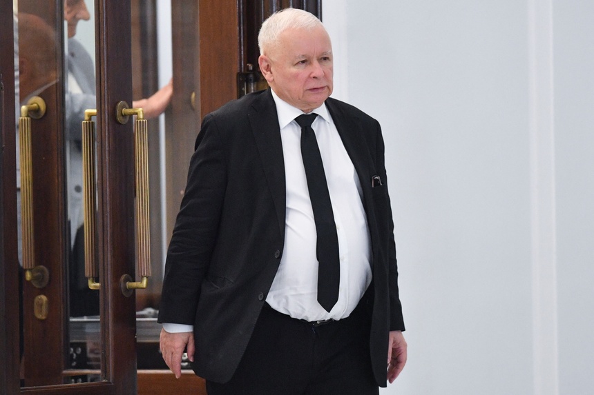 Jarosław Kaczyński w Sejmie. Fot. PAP/Radek Pietruszka