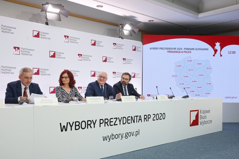 Państwowa Komisja Wyborcza ogłosiła dane o frekwencji na godzinę 17. Fot. PAP/Paweł Supernak