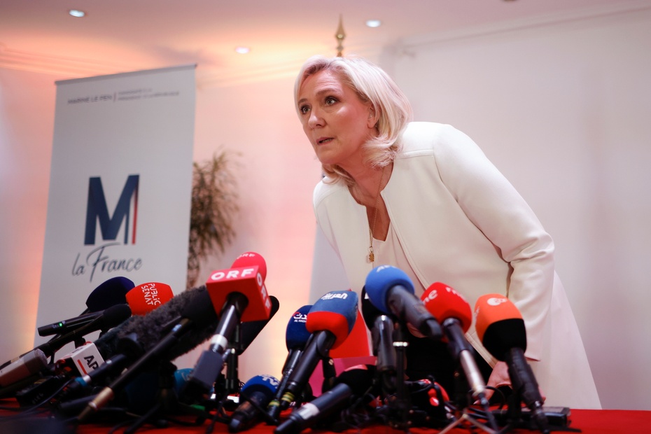 Marine Le Pen. Fot. PAP/EPA
