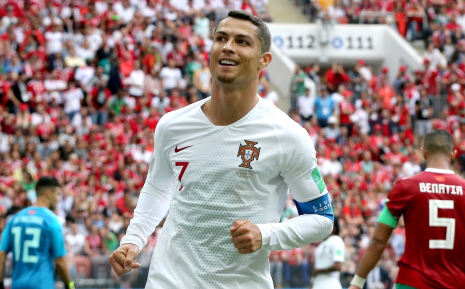 Cristiano Ronaldo świętuje 4. trafienie na mundialu. Fot. PAP/EPA