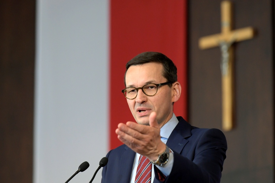 Premier Mateusz Morawiecki w Gdańsku. Fot. PAP/Adam Warżawa