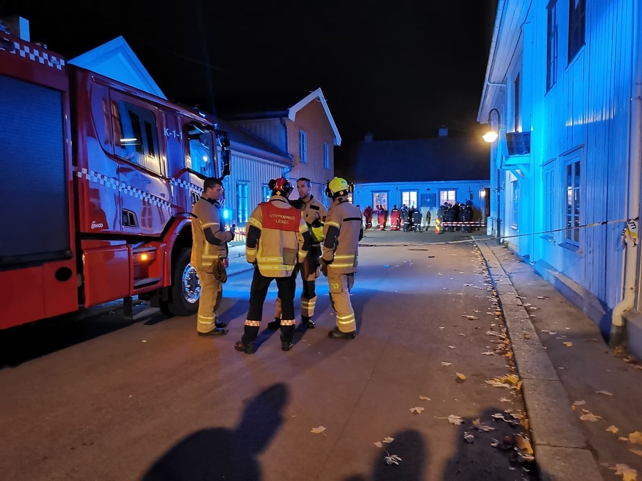 Atak terrorystyczny w Kongsberg w Norwegii. Fot. Twitter