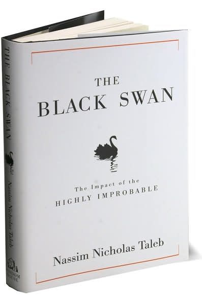 Nassim Taleb, "Black Swan". Źródło: http://ermbooks.wordpress.com/2008-reading-groups/the-black-swan/