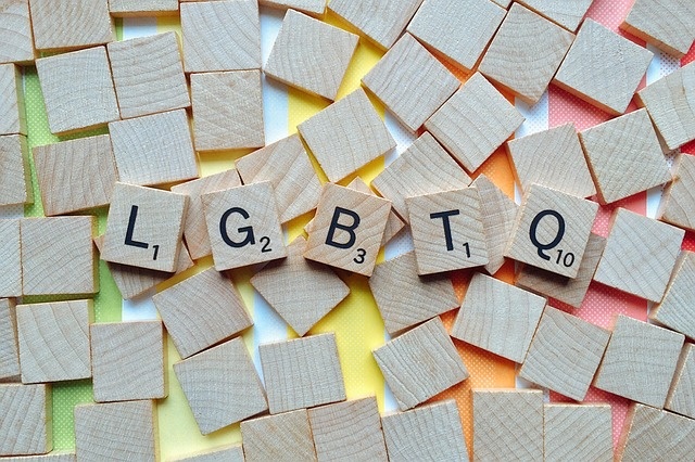 LGBTQ to lesbijki, geje, biseksualiści, transseksualiści, queer.