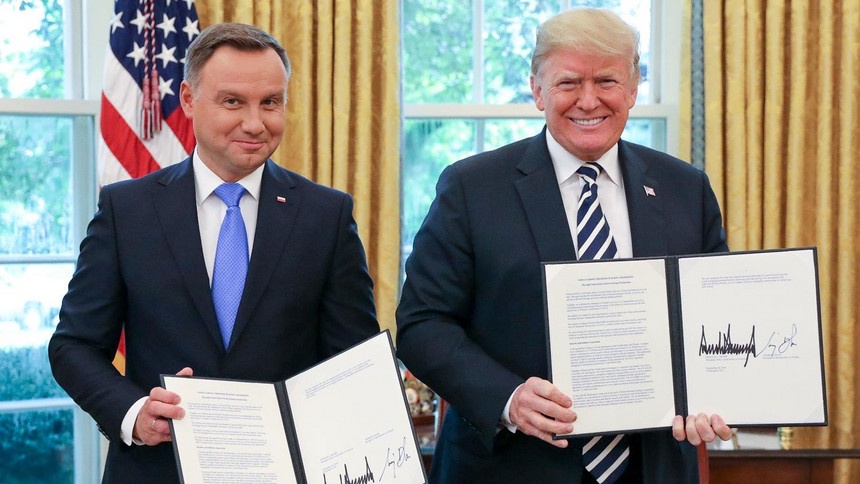Andrzej Duda i Donald Trump. Spotkanie z 2018 roku w Białym Domu. Fot. KPRP/Jakub Szymczuk
