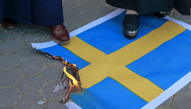 Szwecja mocno skomplikowała sobie wejście do NATO. fot. PAP/EPA/MOHAMMED SABER