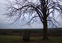 Plac przykościelny - drewniana księga.