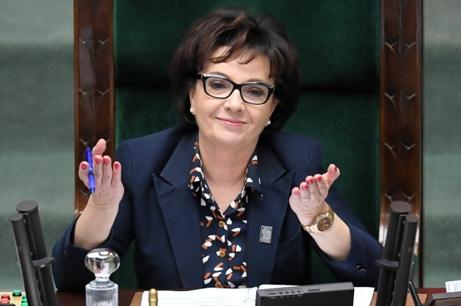 Marszałek Sejmu Elżbieta Witek. Fot. PAP/Radek Pietruszka