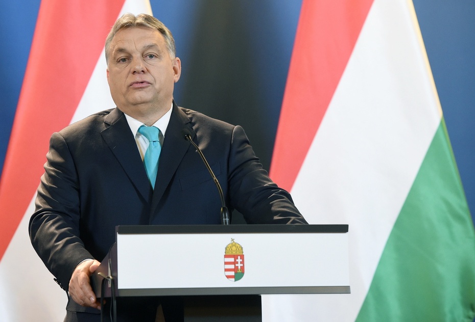 remier Węgier Viktor Orban podczas konferencji prasowej po spotkaniu z premierem Mateuszem Morawieckim w Budapeszcie, fot. PAP/Radek Pietruszka