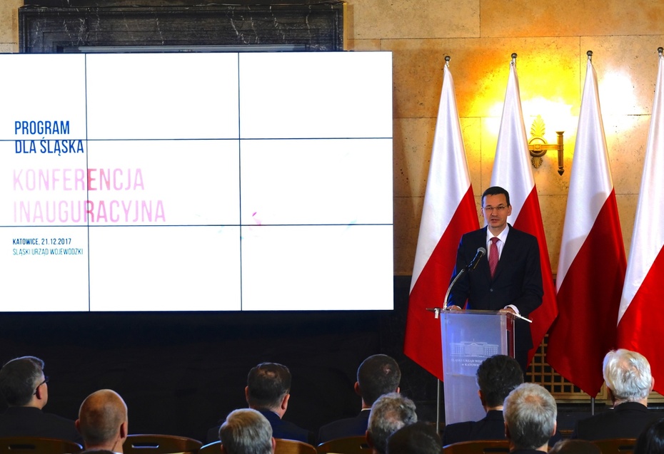 Premier Mateusz Morawiecki przedstawia "Program dla Śląska", fot. PAP/Andrzej Grygiel