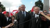 Z lewej: Tadeusz Dziuba, szef poznańskiego PiS, prawdopodobny kandydat na pierwsze miejsce na liście kandydatów PiS do Sejmu RP