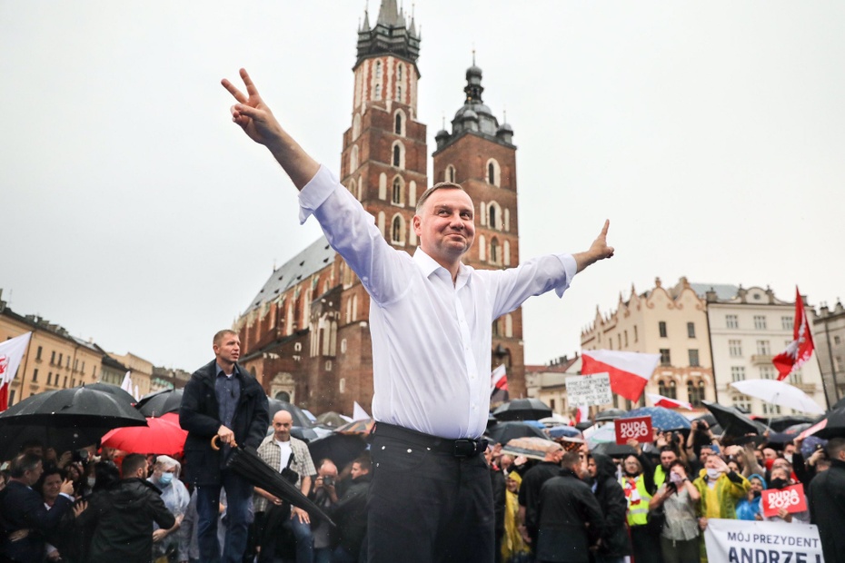 Andrzej Duda tydzień przed I turą wyborów gościł w Krakowie. Fot. Twitter/Duda2020