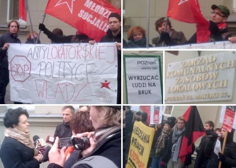 Poznań: Protest przeciw antylokatorskiej polityce
