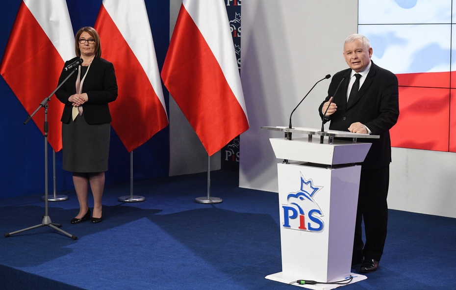 Jarosław Kaczyński. fot.PAP/Radek Pietruszka