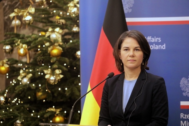 Minister spraw zagranicznych Niemiec Annalena Baerbock, fot. PAP/Albert Zawada