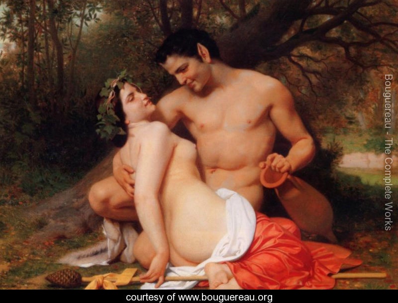 Tak może wyglądać szczęsliwe spotkanie kochanków (William-Adolphe Bouguereau: Faun i bachantka)