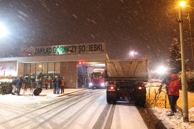 Tragiczny wypadek w kopalni Sobieski w Jaworznie. Fot. PAP/Zbigniew Meissner