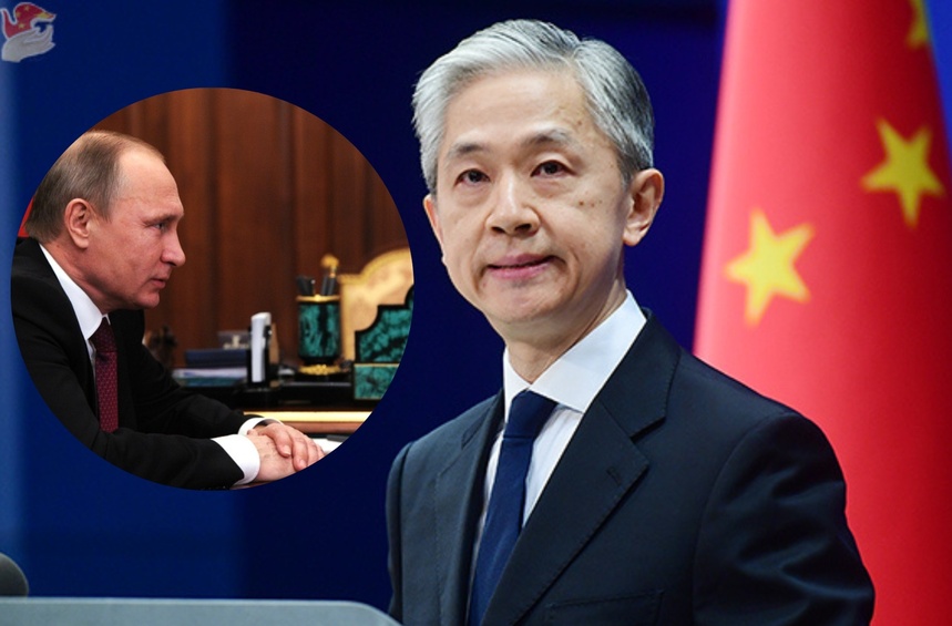 Rzecznik chińskiego MSZ Wang Wenbin chwali Władimira Putina.