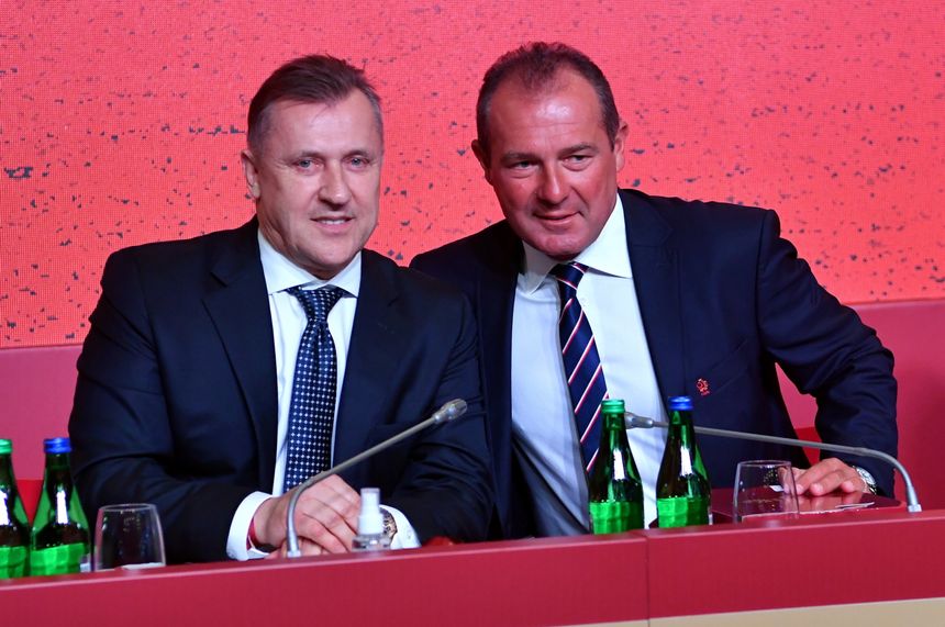 Cezary Kulesza (po lewej) i Marek Koźmiński. fot. PAP/Piotr Nowak