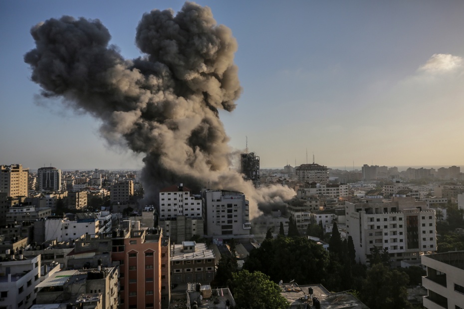 Codzienny widok w Strefie Gazy od zaostrzenia konfliktu Izraela z Palestyną. Fot. PAP/EPA