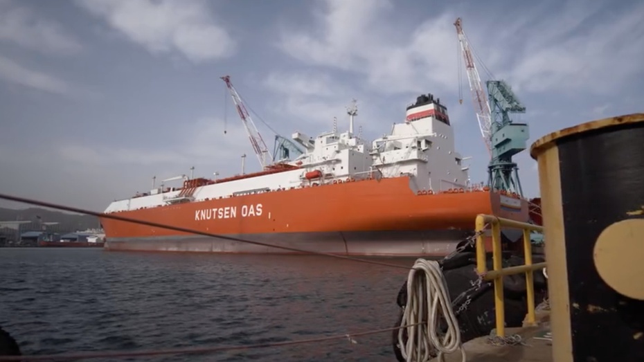 PKN Orlen odebrał dwa z ośmiu zamówionych nowoczesnych statków do transportu skroplonego gazu ziemnego. (fot. Twitter/PKN Orlen)