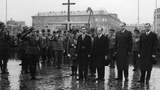 1938, Warszawa, Krakowskie Przedmieście. Wizyta członków misji gospodarczej Mandżukuo w Polsce [fot. NAC]