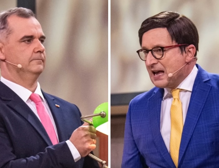 Górski parodiuje Dudę i Morawieckiego. Przy okazji uderza w Polsat