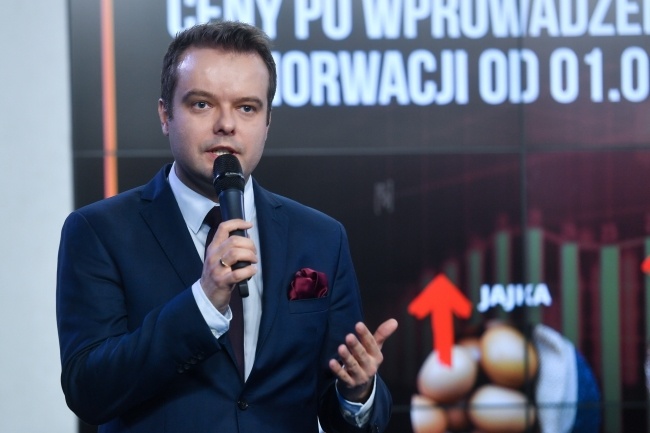 Rzecznik Prawa i Sprawiedliwości Rafał Bochenek ,fot. PAP/Piotr Nowak
