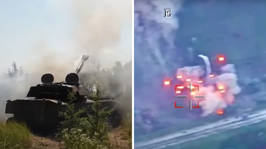 W Internecie pojawiło się nagranie ukazujące skuteczność ataków na rosyjski sprzęt wojskowy na południu Ukrainy. (fot. YouTube)
