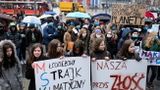 Młodzieżowy Strajk Klimatyczny na ulicach Katowic. Fot. PAP/Andrzej Grygiel