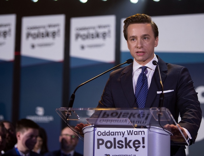 Bosak nie gryzł się w język. Kaczyński wg niego to "dziadunio", a Morawiecki to "kłamca"