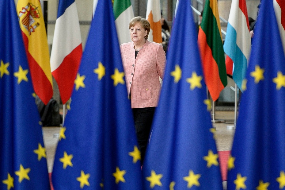 2018 rok, Angela Merkel na spotkaniu Rady Europy. Fot. PAP/Wiktor Dąbkowski